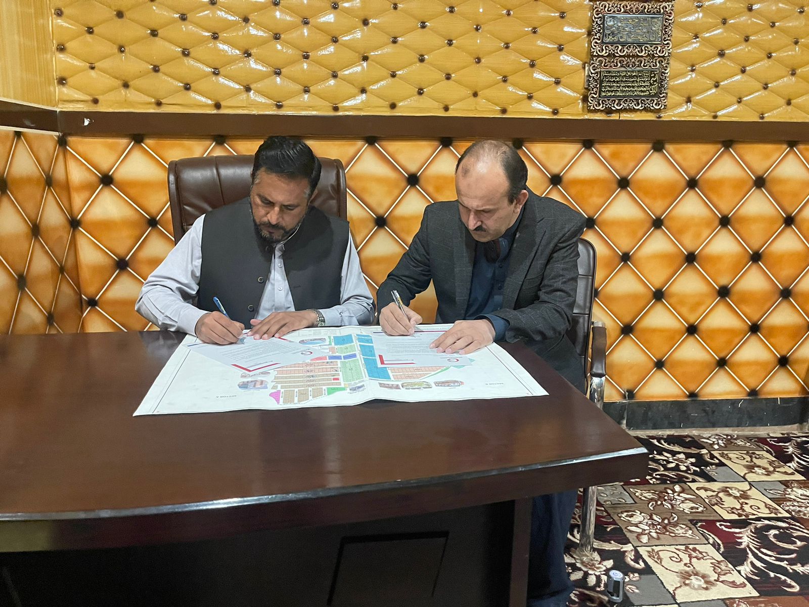 MoU Between gharinfo.com and Unique City Peshawar Housing Society