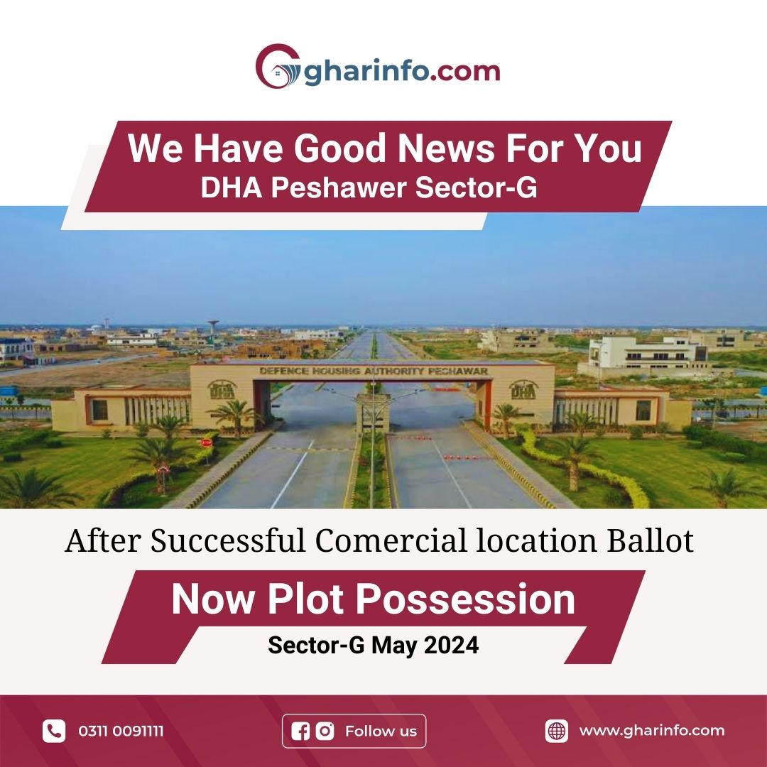 DHA Peshawar are going to give position to Sector G